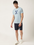 Pure Cotton Printed Crew Neck T-Shirt