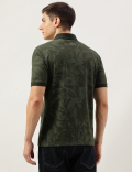 Cotton Rich Floral Print Short Sleeve Polo Shirt