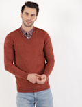 Pure Acrylic Plain V-Neck Cardigans