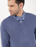 Pure Acrylic Plain V-Neck Cardigans