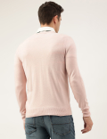 Pure Acrylic Plain V-Neck Jumper