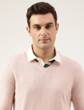 Pure Acrylic Plain V-Neck Jumper