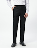 Mid Rise Flat Front Trousers