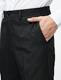 Mid Rise Flat Front Trousers