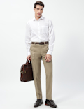 Slim Fit Mid Rise Trousers