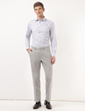 Plain Regular Fit Trousers