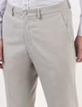 Plain Regular Fit Trousers