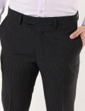 Slim Fit Striped Trousers