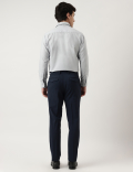 Slim Fit Plain Trousers