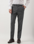 Plain Slim Fit Trousers