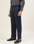 Premium Solid Sateen Regular Fit Trouser