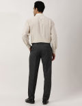 Crease Resistant With Active Waist Slim Fit Trousers
