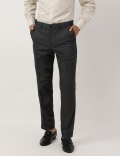 Crease Resistant With Active Waist Slim Fit Trousers
