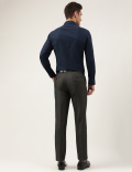 Regular Fit Plain Trousers