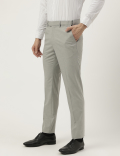 Slim Fit Textured Trousers