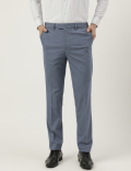 Slim Fit Textured Trousers