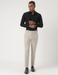 Tailored-Fit Bi-Stretch Textured Trousers