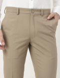 Slim Fit Solid Trousers