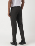 Slim-Fit Bi-Stretch Textured Trousers