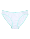 5P Plain Bikinis White (6-16 Yrs)