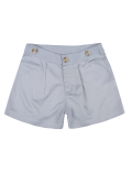 Cotton Pleated Shorts