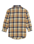 Pure Cotton Checked Spread Collar Shirt