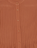 Pure Viscose Pleated Mandarin Collar Top