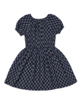 Pure Viscose Floral Round Neck Dress