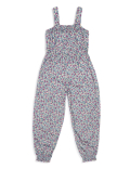 Pure Viscose Floral Square Neck Jumpsuit