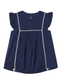 Pure Cotton Embroidered Round Neck Top