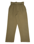 Linen Mix Belted Plain Trouser