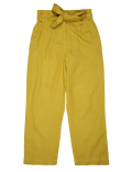Linen Mix Belted Plain Trouser