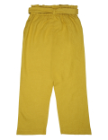 Linen Mix Belted Plain Trouser
