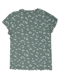 Cotton Mix Printed Round Neck Top