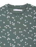 Cotton Mix Printed Round Neck Top