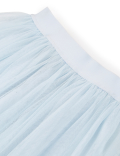 Pure Polyamide Embroidered Flared Skirt