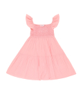 Pure Cotton Plain Square Neck Dress