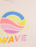 Pure Cotton Printed Crew Neck T-shirt