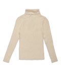 Pure Cotton Plain High Neck Sweater
