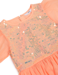 Sequined Round Neck Dress