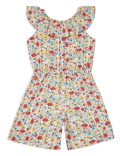 Pure Viscose Floral Round Neck Jumpsuit