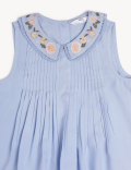 Floral Embroidered Round Neck Top