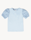 2pc Pure Cotton Top & Skirt Set