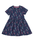 Pure Cotton Printed Round Neck Dress