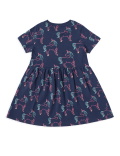 Pure Cotton Printed Round Neck Dress