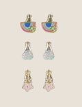 Girls Pack of 3 Earrings