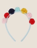 Girls Pom Headband