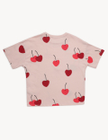 Pure Cotton Printed Round Neck Shorts Set