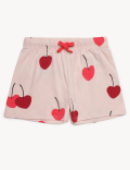Pure Cotton Printed Round Neck Shorts Set