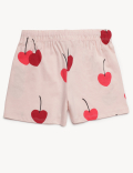 Pure Cotton Printed Round Neck Shorts Set